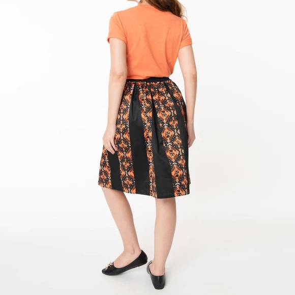 BLACK CAT HALLOWEEN JAYNE SWING SKIRT BY UNIQUE VINTAGE 1X/16 - Picture 5 of 15